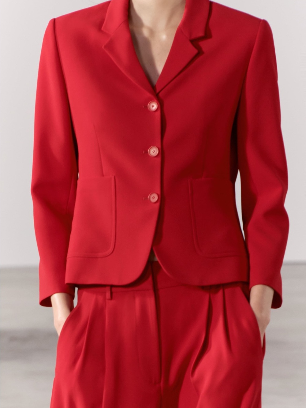 Red Tailored Women's Blazer a